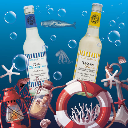 WAINTONIC &amp; GINTONISSIMO Wine&amp;Tonic - Gin&amp;Tonic 330 ML ready-to-drink 