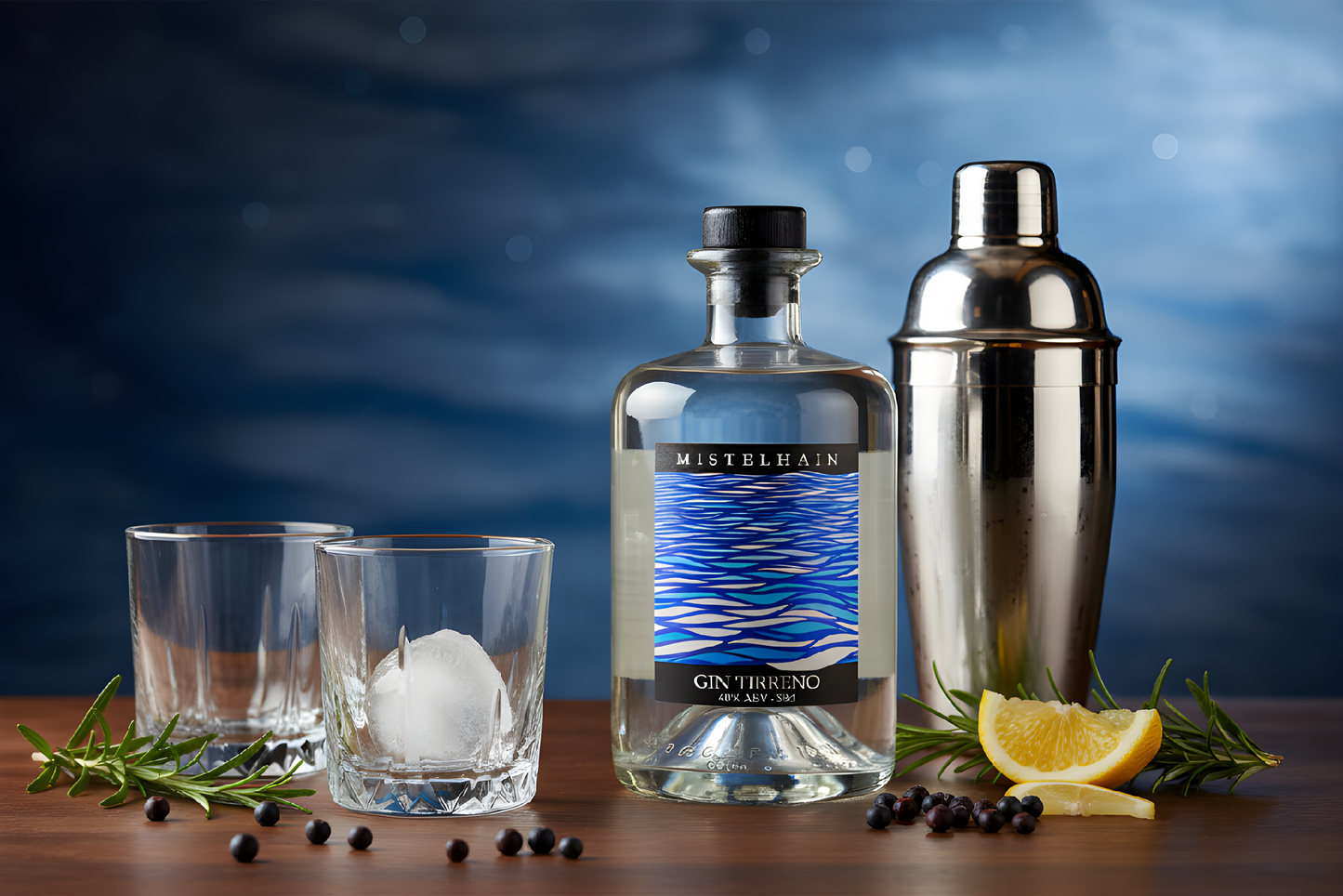 GIN TIRRENO MISTELHAIN 40%ABV - 500 ml