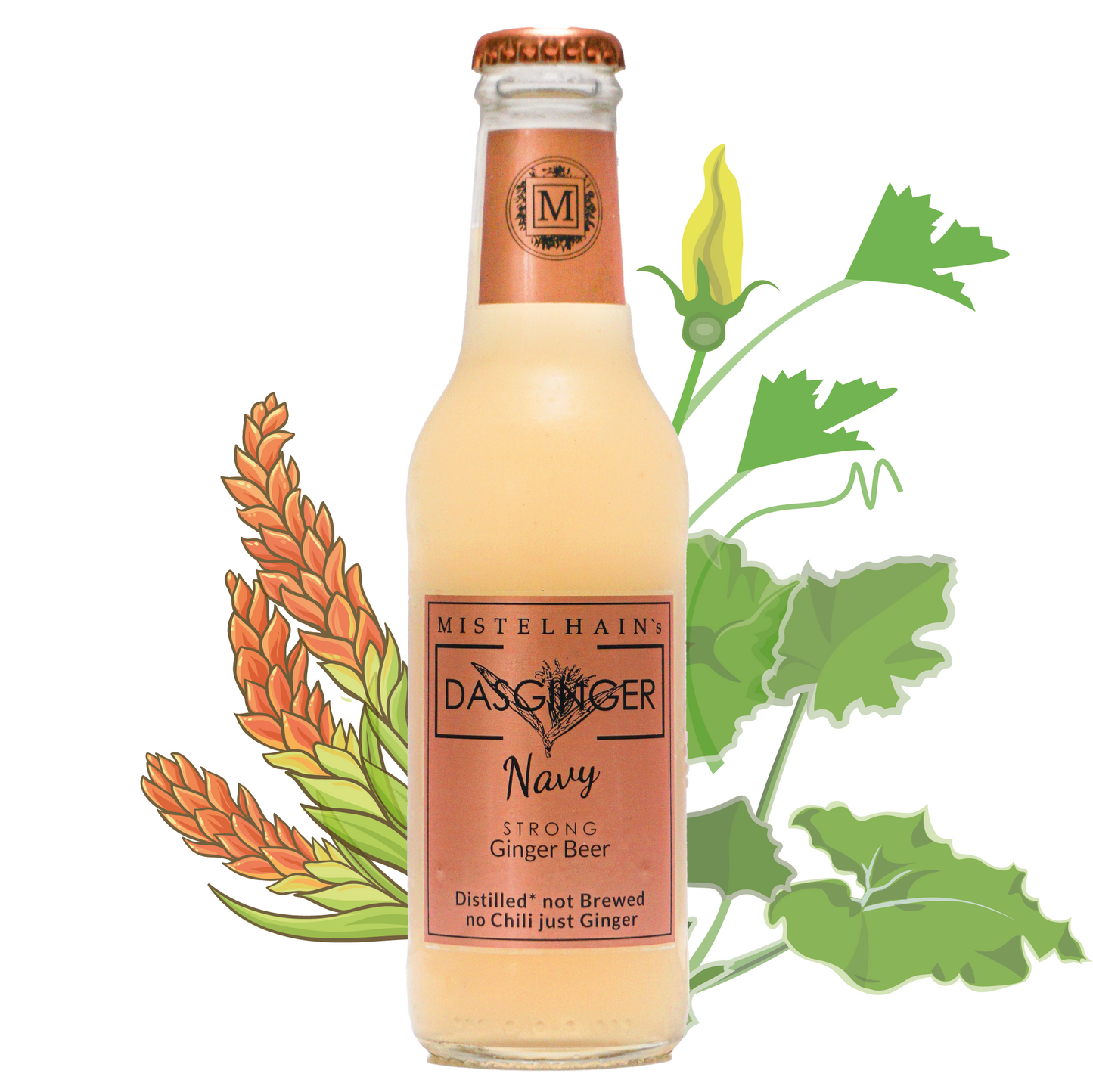 Ginger Beer DASGINGER Navy - mit Ingwer- und Galgantdestillat